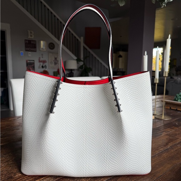 Christian Louboutin Snakeskin Large Cabarock Tote - Picture 2 of 16